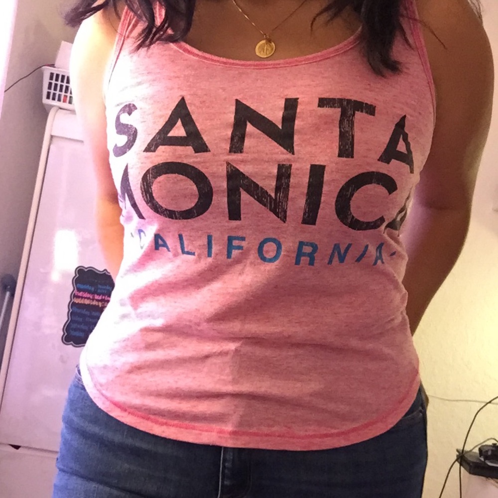 Pink Santa Monica Tank Top